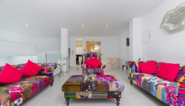 Resa Estate Ibiza for sale townhouse cala Carbo es Vedra living up.jpg